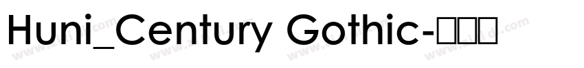 Huni_Century Gothic字体转换 Huni_Century Gothic字体转换